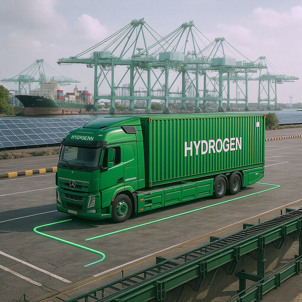 Truk Kontainer Hidrogen: Solusi Pelabuhan Hijau