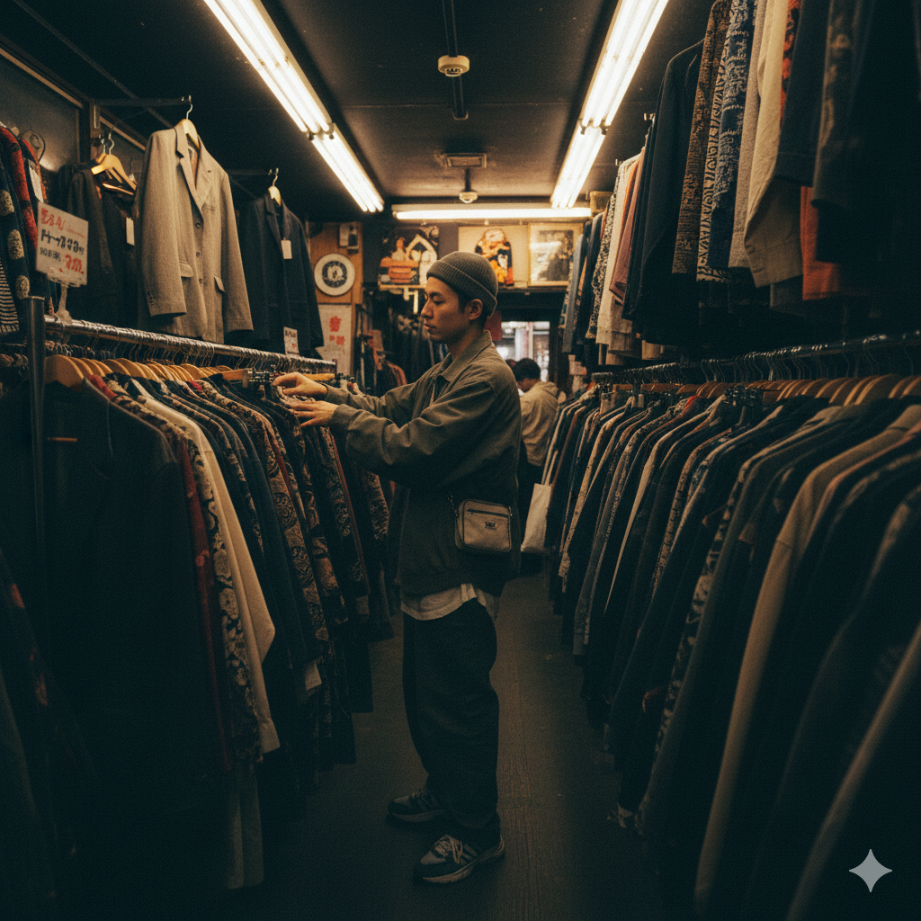Tren Thrifting (Baju Bekas) Vintage Jepang di Kalangan Anak Muda Asia.
